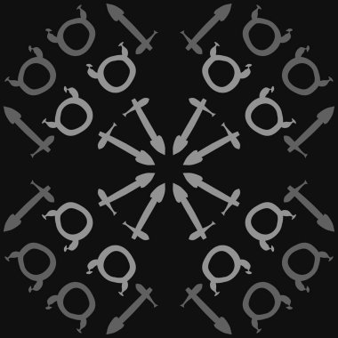 Soyut basit zodyak süsleme Dikişsiz desen