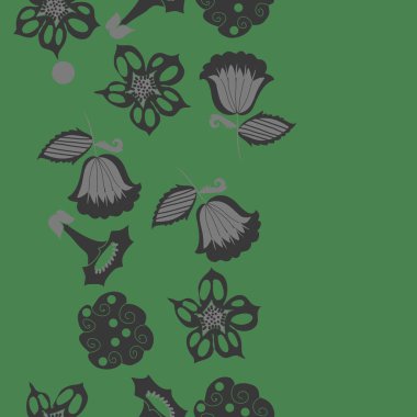 Soyut basit yaprakların kusursuz deseni