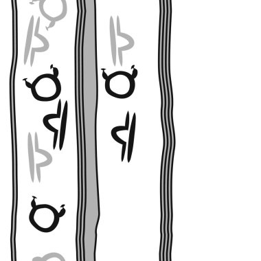 Soyut basit burç süslerinin kusursuz deseni