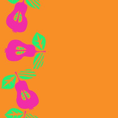 Soyut basit armut Dikişsiz desen