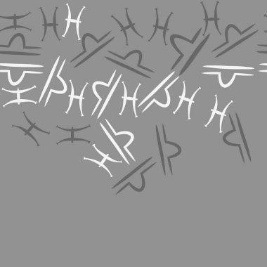 Soyut basit zodyak süsleme Dikişsiz desen