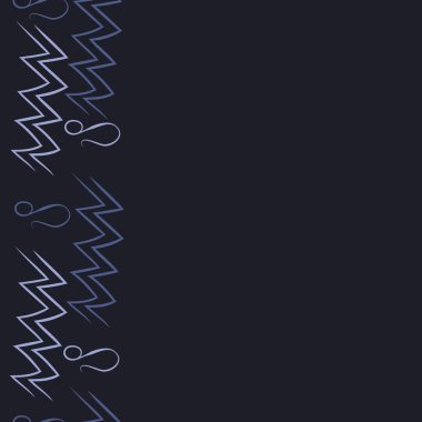 Soyut basit dalgalar süs dikişsiz desen