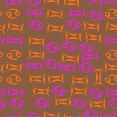 Soyut basit zodyak süsleme Dikişsiz desen