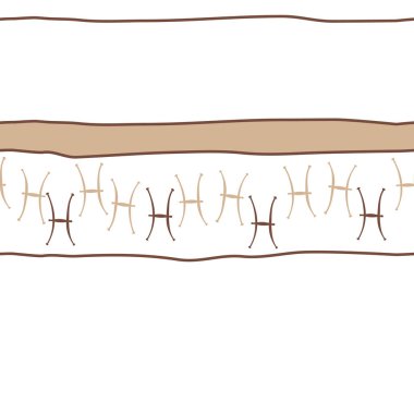 Soyut basit burç süslerinin kusursuz deseni