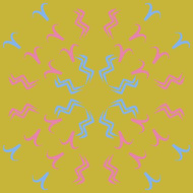 Soyut basit kaligrafi dikişsiz desen