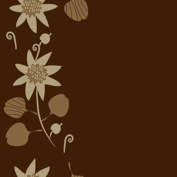 Patrón Floral Sin Costuras Ilustración Vectorial — Vector de stock