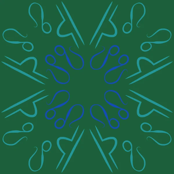 Циркулярный Рисунок Знаков Зодиака Каракулей Копировального Пространства — стоковый вектор