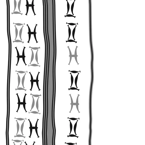 Fundo Padrão Padrão Vetorial Abstrato Com Signos Zodíaco —  Vetores de Stock