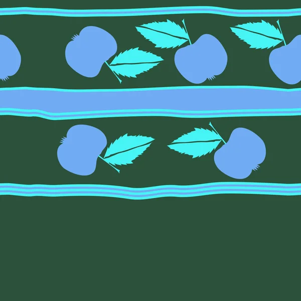 Безшовний Абстрактний Візерунок Барвистими Яблуками — стоковий вектор