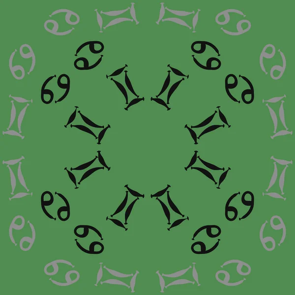 Patrón Sin Costura Ornamento Zodiacal Simple Abstracto — Archivo Imágenes Vectoriales