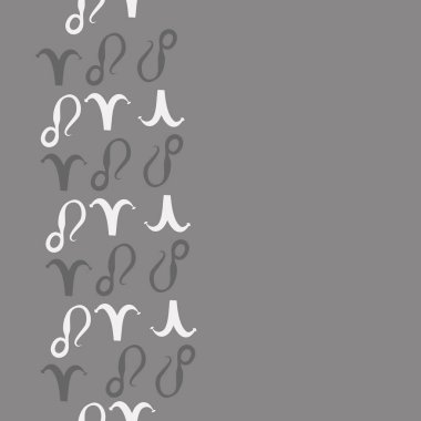 soyut burçlar vektör illüstrasyon, ortaya çıkan ve Aslan, uzay arka plan kopyalamak