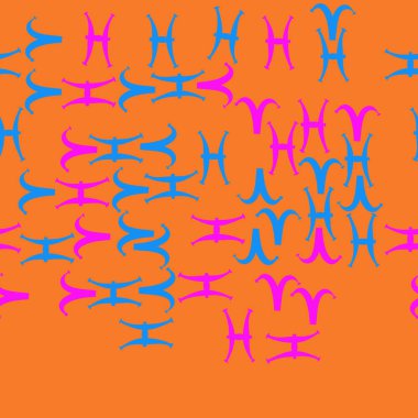 Soyut basit zodyak süsleme Dikişsiz desen