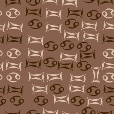 Soyut basit zodyak süsleme Dikişsiz desen