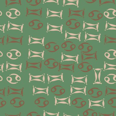 Soyut basit zodyak süsleme Dikişsiz desen