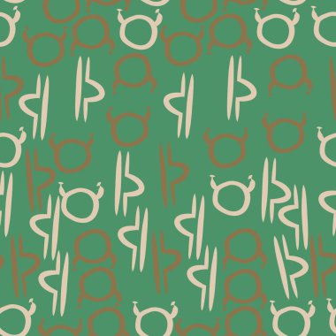 Soyut basit zodyak süsleme Dikişsiz desen