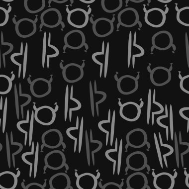 Soyut basit zodyak süsleme Dikişsiz desen