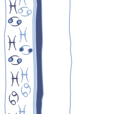 Soyut basit zodyak süsleme Dikişsiz desen