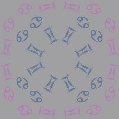 Soyut basit zodyak süsleme Dikişsiz desen