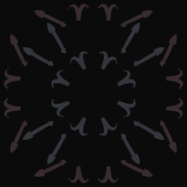 Zodiac Signs-Aries, yay Dikişsiz deseni. Vektör Illustration