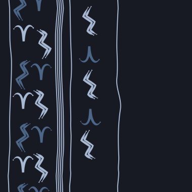 Zodiac Signs, doodle, kopya alanı dairesel desen