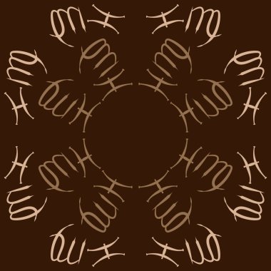 Zodiac Signs ile Dikişsiz soyut desen, vektör illüstrasyon