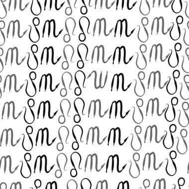 desen arka plan, burçlar ile soyut vektör illüstrasyon 