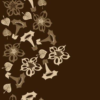 Kusursuz çiçek deseni, vektör çizimi