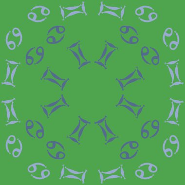 Soyut basit zodyak süsleme Dikişsiz desen