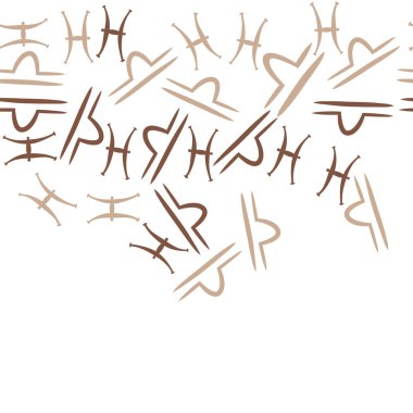 Soyut basit zodyak süsleme Dikişsiz desen