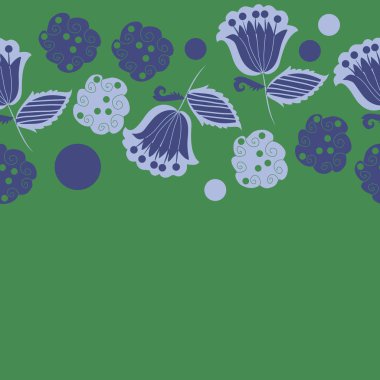 Renkli çiçekler ile Dikişsiz soyut desen