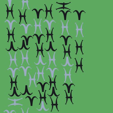 desen arka plan, Burç işaretleri ile vektör deseni 