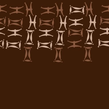 Soyut basit burç süslerinin kusursuz deseni