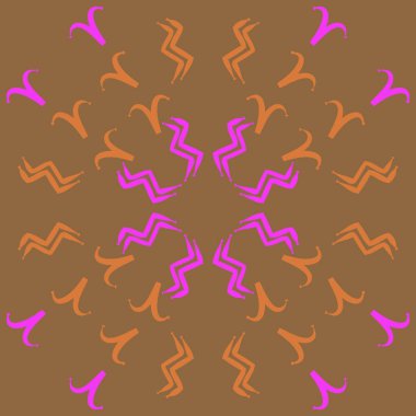 Soyut basit kaligrafi dikişsiz desen