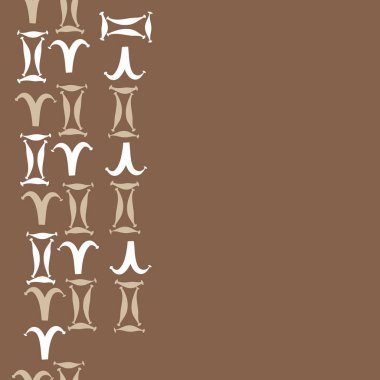 Burçlar ile dikişsiz desen, vektör arka plan