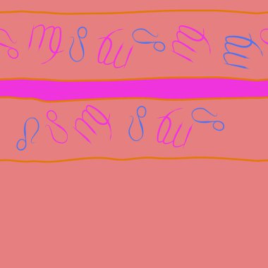 Soyut basit zodyak süsleme Dikişsiz desen