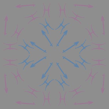 Zodiac Signs Dikişsiz desen. Vektör Illustration