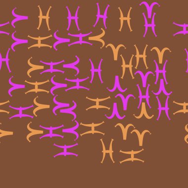 Soyut basit zodyak süsleme Dikişsiz desen