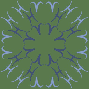 Soyut basit çiçek süsünün dikişsiz deseni