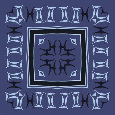 Soyut basit burç süslerinin kusursuz deseni