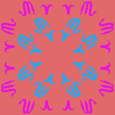 desen arka plan, Zodiac Signs 