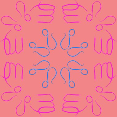 desen arka plan, Zodiac Signs 