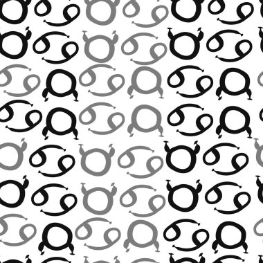 farklı sembollerle kesintisiz vektör arka planı