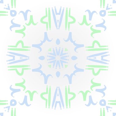 Zodiac Signs ile Dikişsiz soyut desen, vektör illüstrasyon