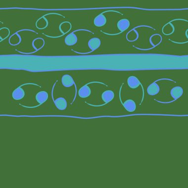 desen arka plan, burçlar ile soyut vektör desen 