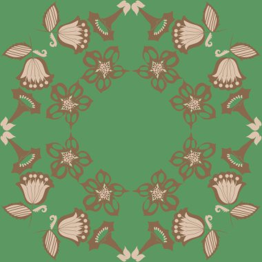 Kusursuz çiçek deseni, vektör çizimi