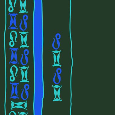 Soyut basit burçlar süs ile Dikişsiz desen
