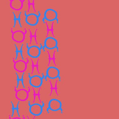 farklı sembollerle kesintisiz vektör arka planı