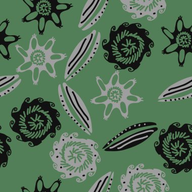 dikişsiz deniz deseni, sadece vektör illüstrasyon