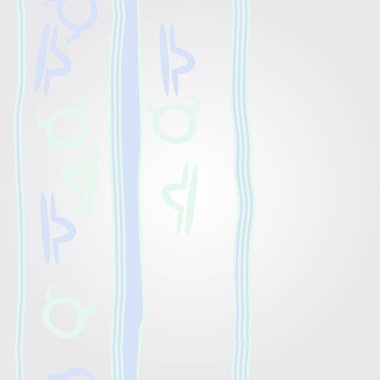 Soyut basit burç süslerinin kusursuz deseni