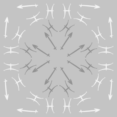 Zodiac Signs Dikişsiz desen. Vektör Illustration